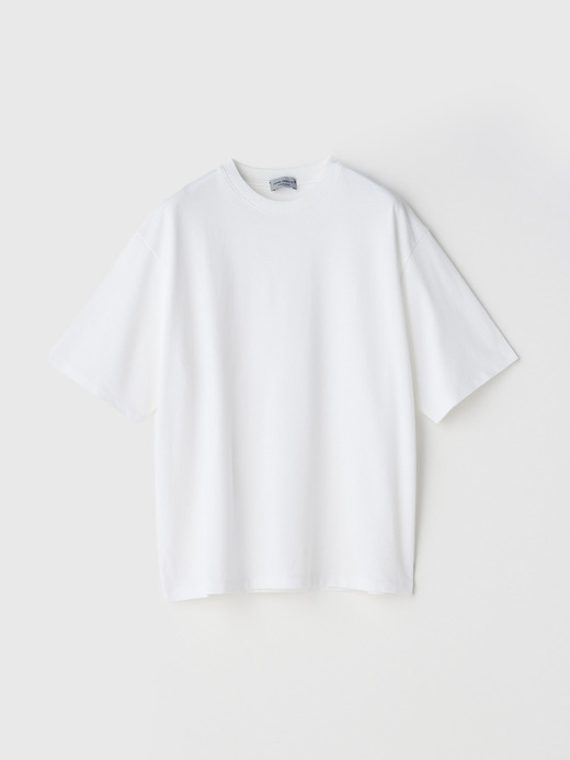 コットンクルーネックミニ裏毛半袖Ｔシャツ｜UTS953 詳細画像 NO1(L0348UTS953_ホワイト) 2