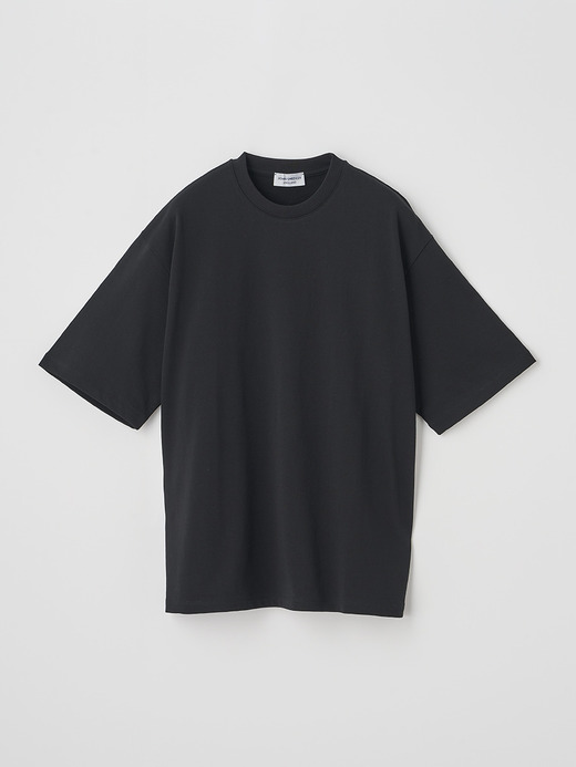 コットンクルーネックミニ裏毛半袖Ｔシャツ｜UTS953 詳細画像 NO3(L0348UTS953_ブラック) 1