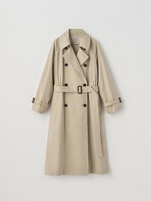 COTTON TWILL TRENCH COAT