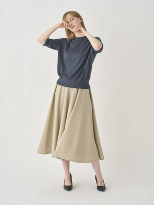 WOOL FLARE SKIRT