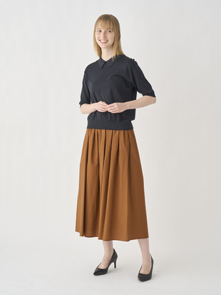 TYPEWRITER GATHERED SKIRT