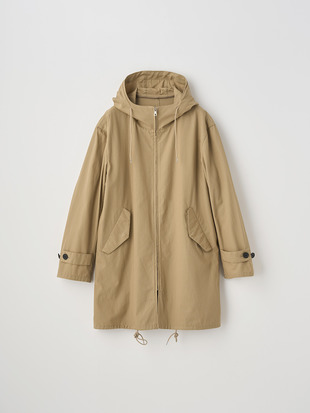 FINX GABARDINE HOODED COAT