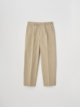 COTTON TWILL WASHED PANTS