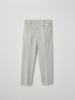 COTTON LINEN TAPERED PANTS