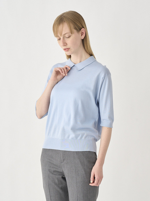Fashioned collar Shirt | ADALINE | 30G 詳細画像 MIRAGE BLUE 1
