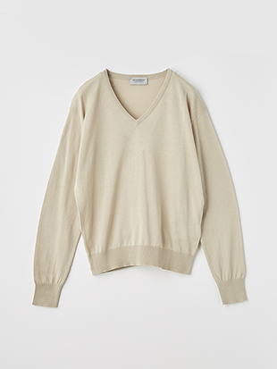 V-neck Long sleeved Sweater | ANNE | 30G COMMON FIT