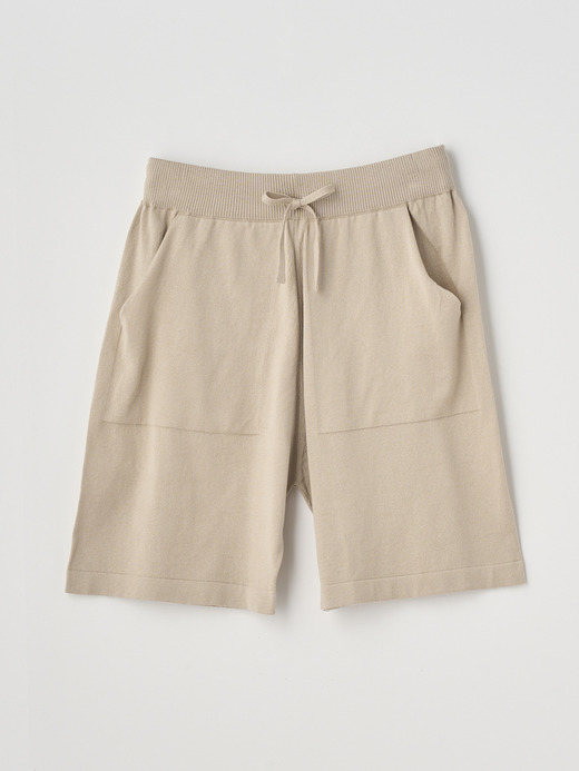 Unisex Knit Shorts | COWAN | 24G EASY FIT 詳細画像 ALMOND 1