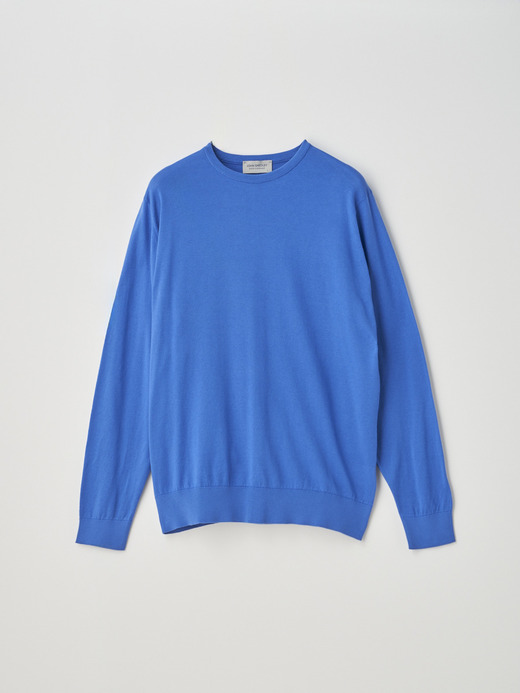 Crew neck Long sleeved Pullover | DAVID | 30G MODERN FIT 詳細画像 ELECTRIC BLUE 1