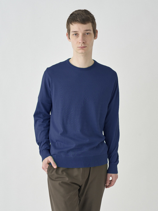 Crew neck Long sleeved Pullover | DAVID | 30G MODERN FIT 詳細画像 FRENCH NAVY 2