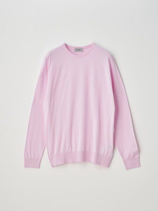 Crew neck Long sleeved Pullover | DAVID | 30G MODERN FIT 詳細画像 MALLOW PINK 1