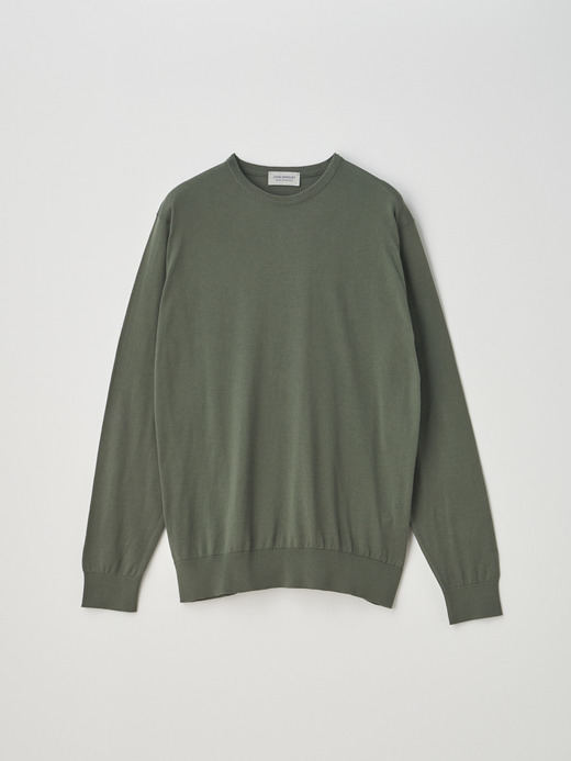 Crew neck Long sleeved Pullover | DAVID | 30G MODERN FIT 詳細画像 PALM 1
