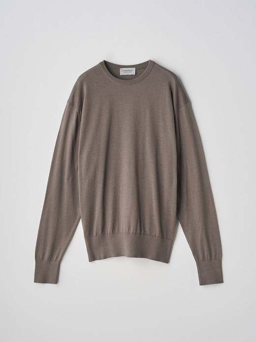 Round neck Long sleeved Sweater | EMMA | 30G COMMON FIT 詳細画像 BEIGE MUSK 1