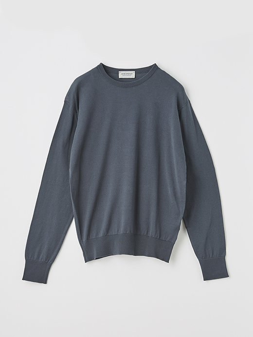 Round neck Long sleeved Sweater | EMMA | 30G COMMON FIT 詳細画像 GRANITE 1