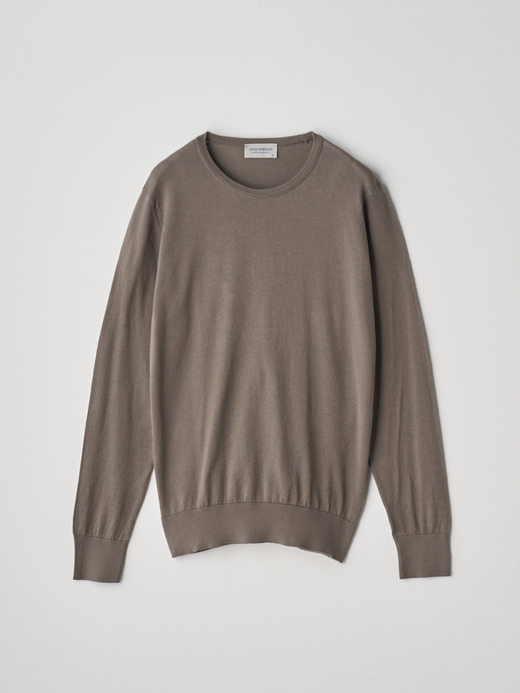 Round neck Long sleeved Sweater | EVONNE | 30G MODERN FIT 詳細画像 BEIGE MUSK 1