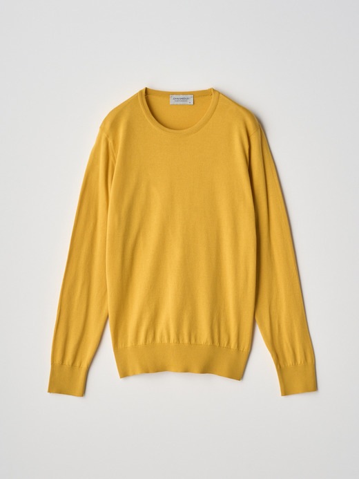 Round neck Long sleeved Sweater | EVONNE | 30G MODERN FIT 詳細画像 LEMON ZEST 1