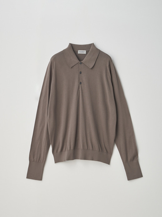 Long sleeved Polo Shirt | FINCHLEY | 30G EASY FIT 詳細画像 BEIGE MUSK 1