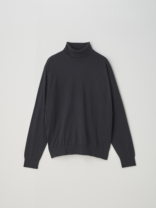 Long sleeved Turtle neck Pullover | HAWLEY | 30G STANDARD FIT 詳細画像 BLACK 1