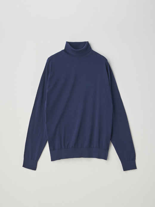 Long sleeved Turtle neck Pullover | HAWLEY | 30G STANDARD FIT 詳細画像 FRENCH NAVY 1