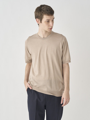 [Anglo Indian Gauze] Crew neck T-Shirt | HILCOTE | 30G EASY FIT