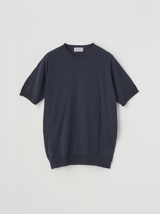 [Anglo Indian Gauze] Crew neck T-Shirt | HILCOTE | 30G EASY FIT 詳細画像 NAVY 1