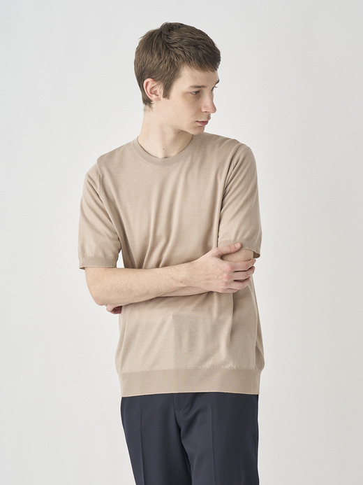 [Anglo Indian Gauze] Crew neck T-Shirt | HILCOTE | 30G EASY FIT 詳細画像 OAT 3