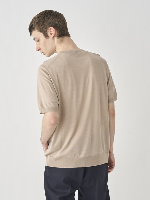 [Anglo Indian Gauze] Crew neck T-Shirt | HILCOTE | 30G EASY FIT 詳細画像 OAT 4