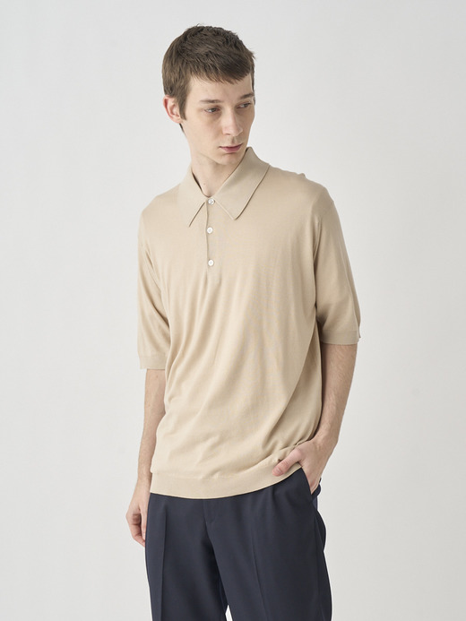 Polo Shirt | ISIS | 30G EASY FIT 詳細画像 ALMOND 1