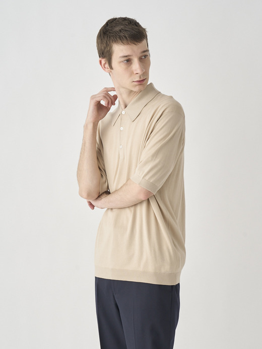 Polo Shirt | ISIS | 30G EASY FIT 詳細画像 ALMOND 3