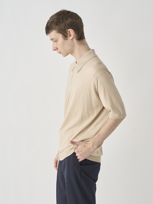 Polo Shirt | ISIS | 30G EASY FIT 詳細画像 ALMOND 4