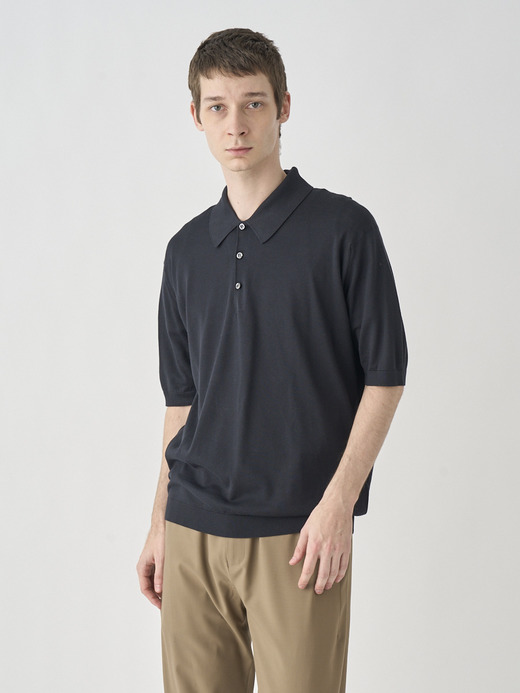 Polo Shirt | ISIS | 30G EASY FIT 詳細画像 BLACK 3