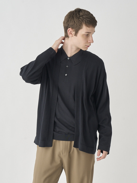 Polo Shirt | ISIS | 30G EASY FIT 詳細画像 BLACK 8