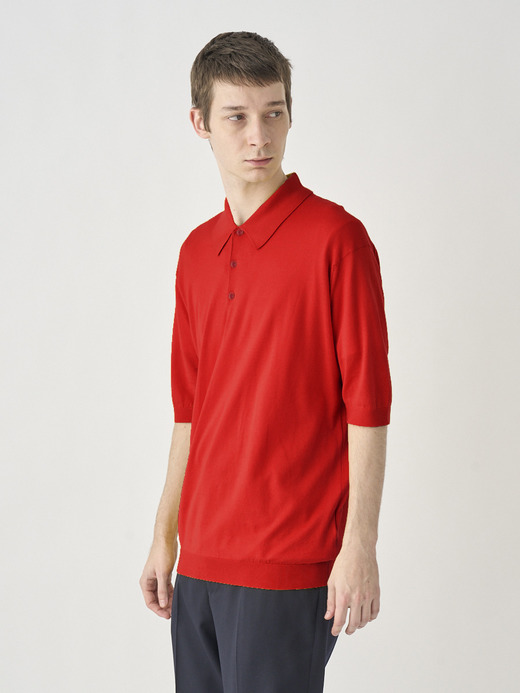 Polo Shirt | ISIS | 30G EASY FIT 詳細画像 BLAZE RED 2