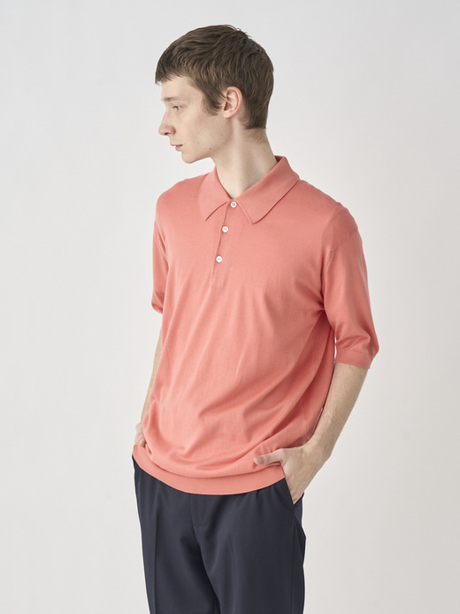 Polo Shirt | ISIS | 30G EASY FIT 詳細画像 CORAL 1