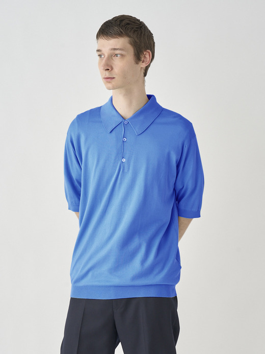 Polo Shirt | ISIS | 30G EASY FIT 詳細画像 ELECTRIC BLUE 2