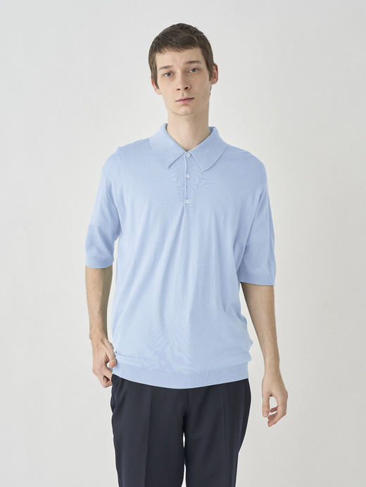 Polo Shirt | ISIS | 30G EASY FIT 詳細画像 MIRAGE BLUE 2