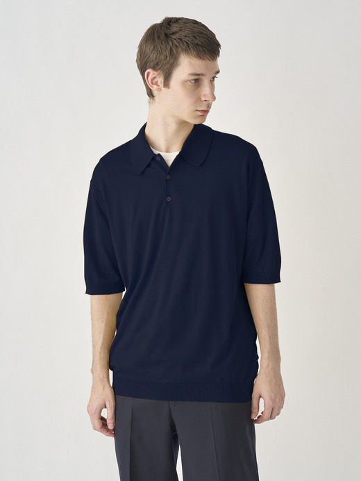 Polo Shirt | ISIS | 30G EASY FIT 詳細画像 NAVY 2