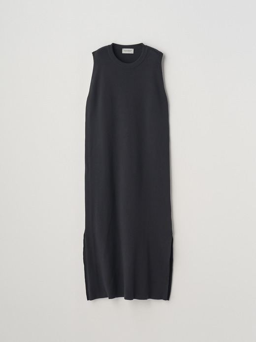 Round neck Ribbed Sleeveless Dress | JOSIA | 30G 詳細画像 BLACK 1