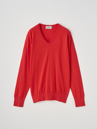 V-neck Long sleeved Sweater | JULIE | 30G MODERN FIT 