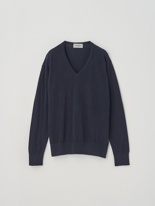 V-neck Long sleeved Sweater | JULIE | 30G MODERN FIT  詳細画像 NAVY 2