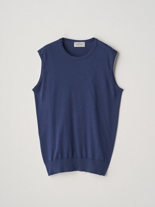 Round neck Sleeveless Top | KERRY | 30G MODERN FIT 詳細画像 FRENCH NAVY 2