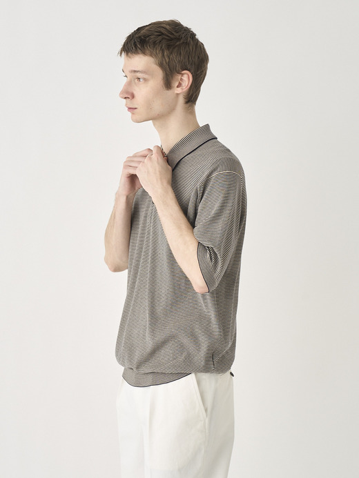 Striped Polo Shirt | KYSON | 30G EASY FIT 詳細画像 NO19(KYSON) 5