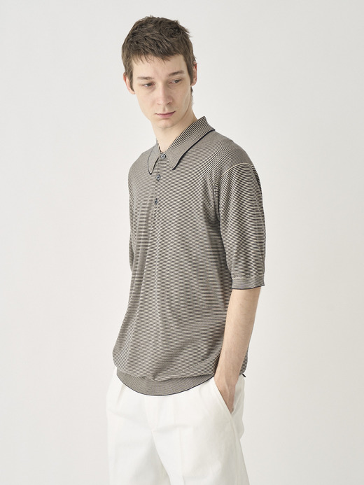 Striped Polo Shirt | KYSON | 30G EASY FIT 詳細画像 NO19(KYSON) 6