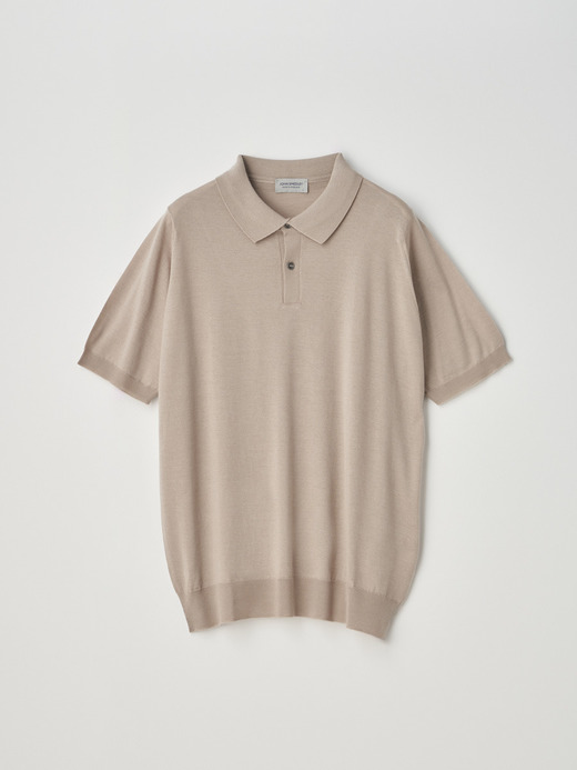 [Anglo Indian Gauze] Short sleeved Polo Shirt | LEYBURN | 30G EASY FIT 詳細画像 OAT 1