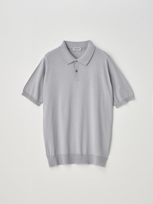 [Anglo Indian Gauze] Short sleeved Polo Shirt | LEYBURN | 30G EASY FIT 詳細画像 SILVER BIRCH 2