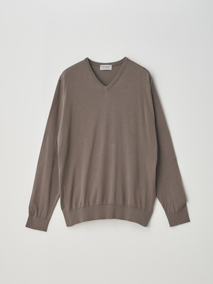 High V-neck Long sleeved Pullover | OSMOND | 30G MODERN FIT