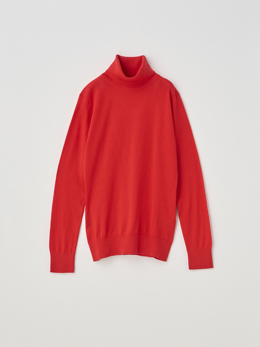 Turtle neck Long sleeved Sweater | PIMLICO | 30G SLIM FIT 詳細画像 BLAZE RED 1