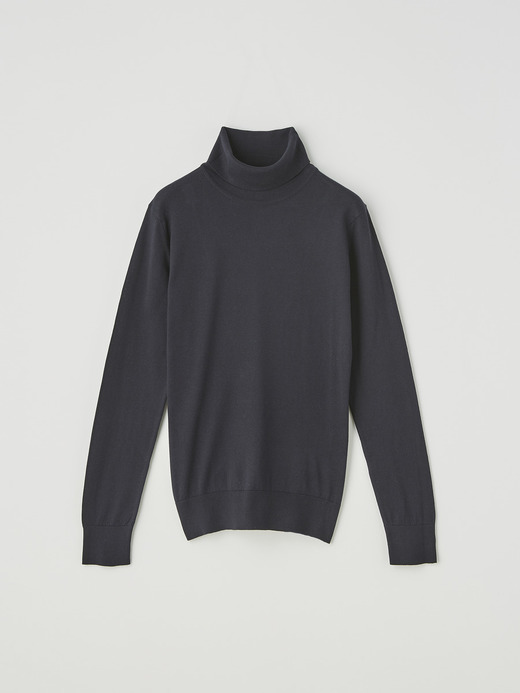 Turtle neck Long sleeved Sweater | PIMLICO | 30G SLIM FIT 詳細画像 NAVY 1