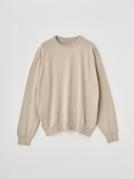 Crew neck Long sleeved Pullover | S4577 | 24G SWEATER SERIES 詳細画像 ALMOND 1
