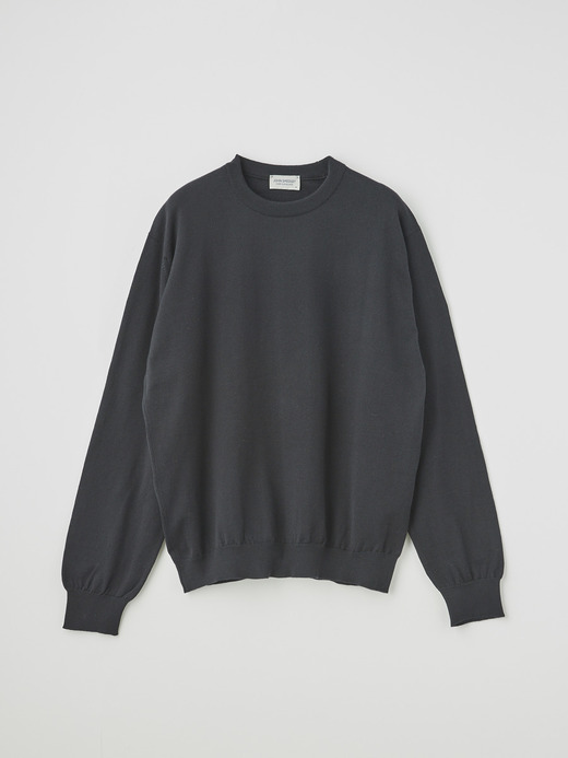 Crew neck Long sleeved Pullover | S4577 | 24G SWEATER SERIES 詳細画像 BLACK 1