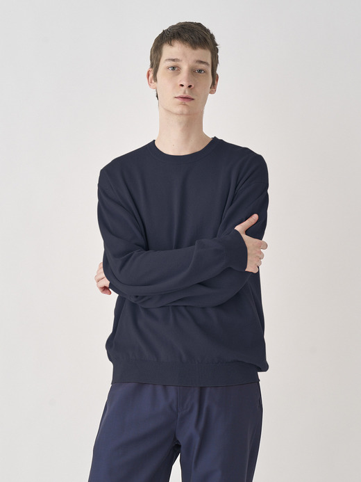 Crew neck Long sleeved Pullover | S4577 | 24G SWEATER SERIES 詳細画像 NAVY 2